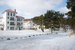 Meeresblick im Winter