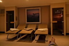 Relaxen in der Sauna